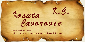 Košuta Čavorović vizit kartica